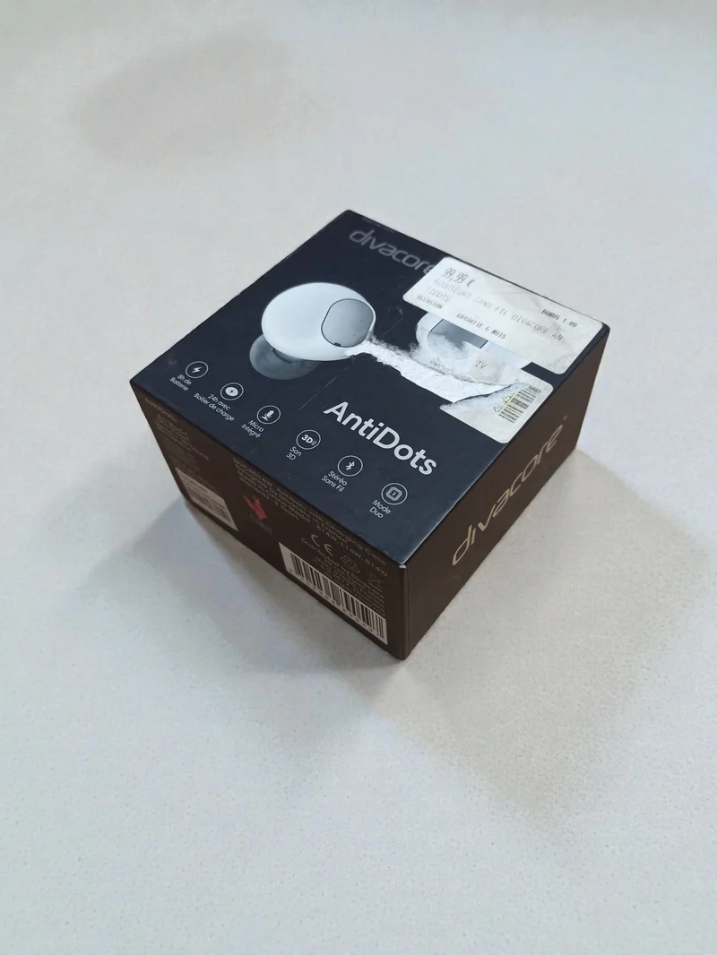 Écouteurs Divacore AntiDots filaires audio stéréo pour musique et appels