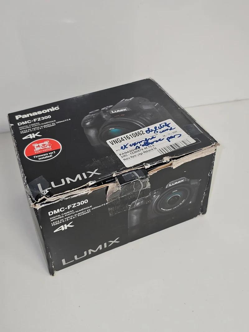 Boîte vide d'origine Panasonic Lumix DMC-FZ300 pour appareil photo, emballage Pa