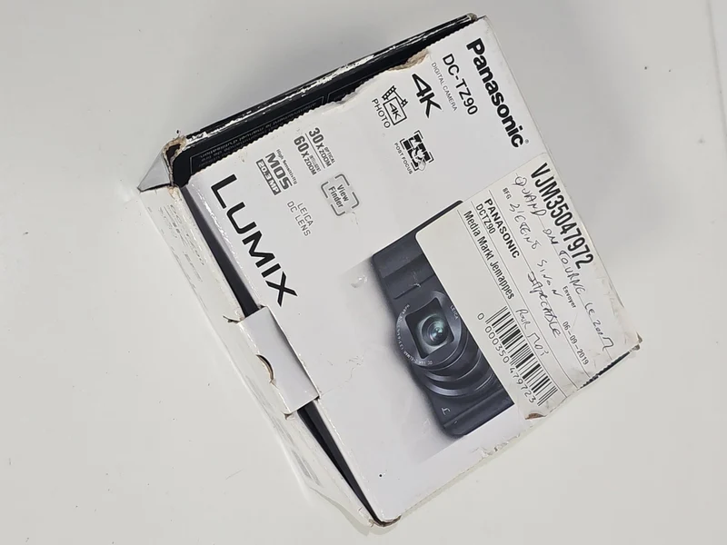 Boîte vide Panasonic DC-TZ90 4K pour appareil photo numérique, emballage d'origi
