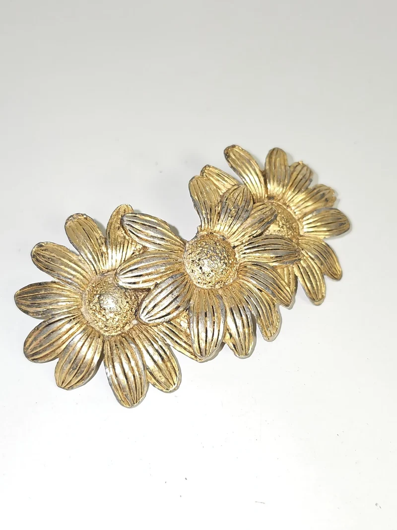 Barrette cheveux ancienne femme signée Paris Ancienne vintage rétro accessoire r