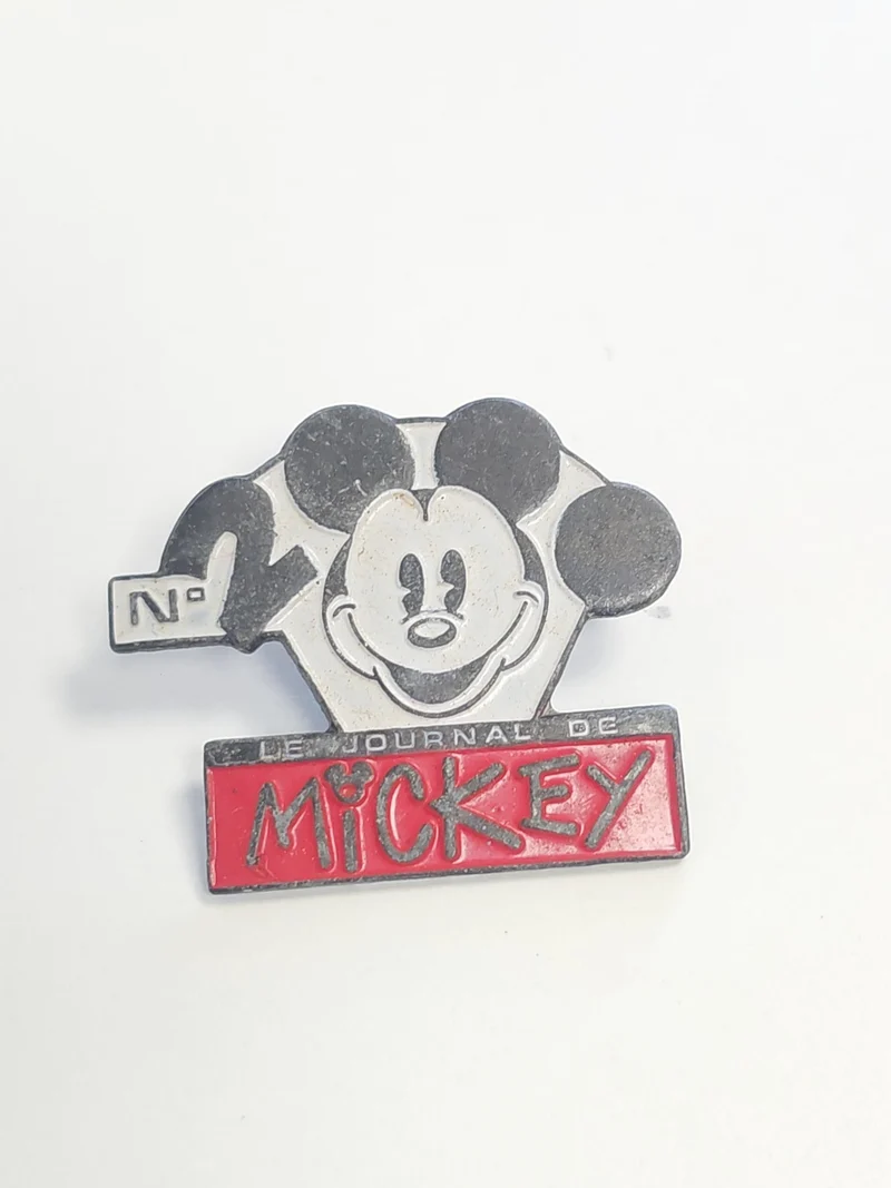 Pin's vintage ancien Le Journal de Mickey rétro, badge collection Disney rare
