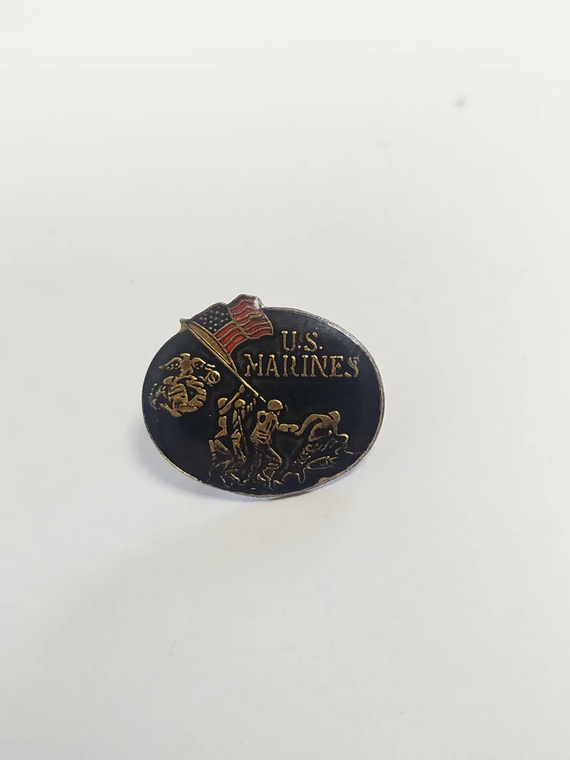 Pin's ancien militaire US Marines vintage, badge collection armée américaine rét