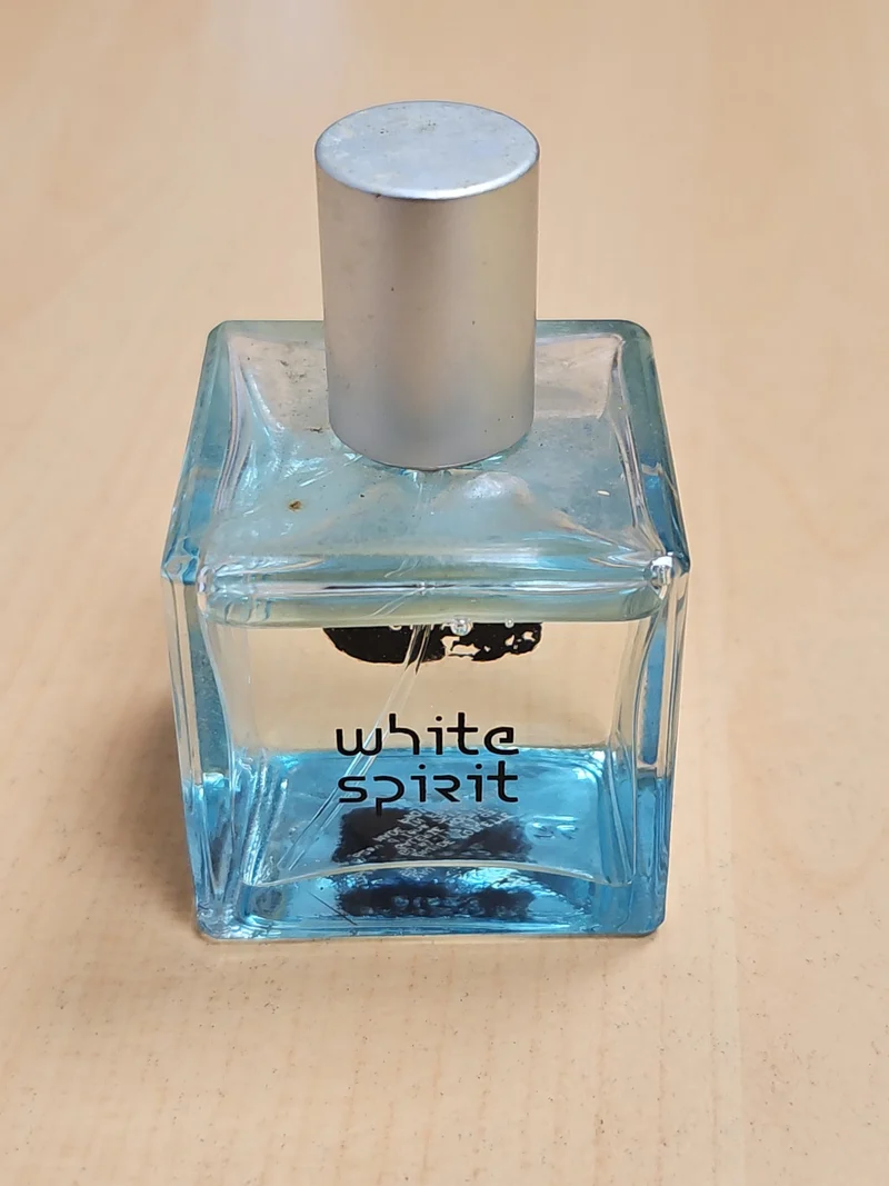 Flacon parfum White Spirit ancien rétro vintage pour collection ou décoration