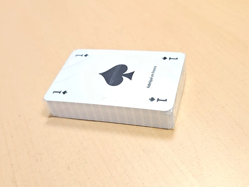 Jeu de cartes ancien vintage, as de pique, jeu complet neuf collection rétro