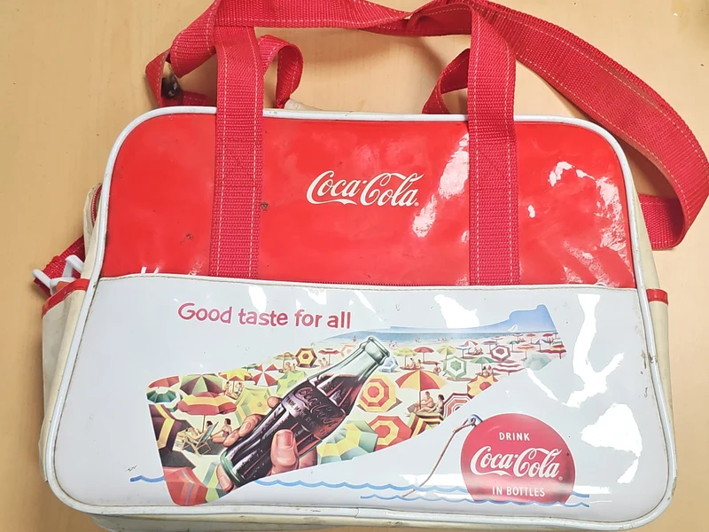 Malette sacoche rétro Coca-Cola vintage ancienne, collector, marque Coca-Cola