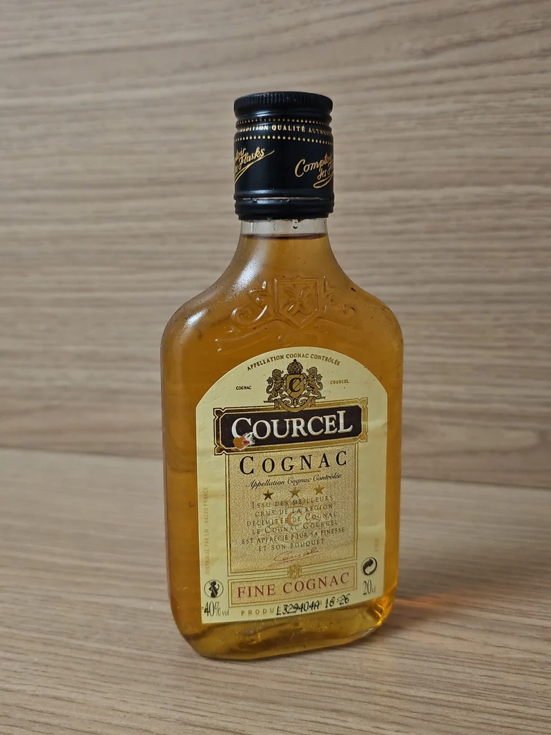 Flasque Courcel Cognac 20cl bouteille mini format 20 cl spiritueux France