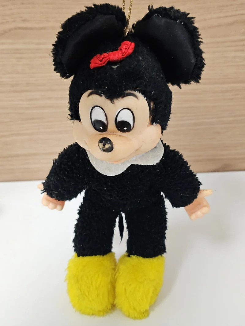 Peluche vintage Disney ancienne Mickey et Minnie Mouse collection rétro d'occasi