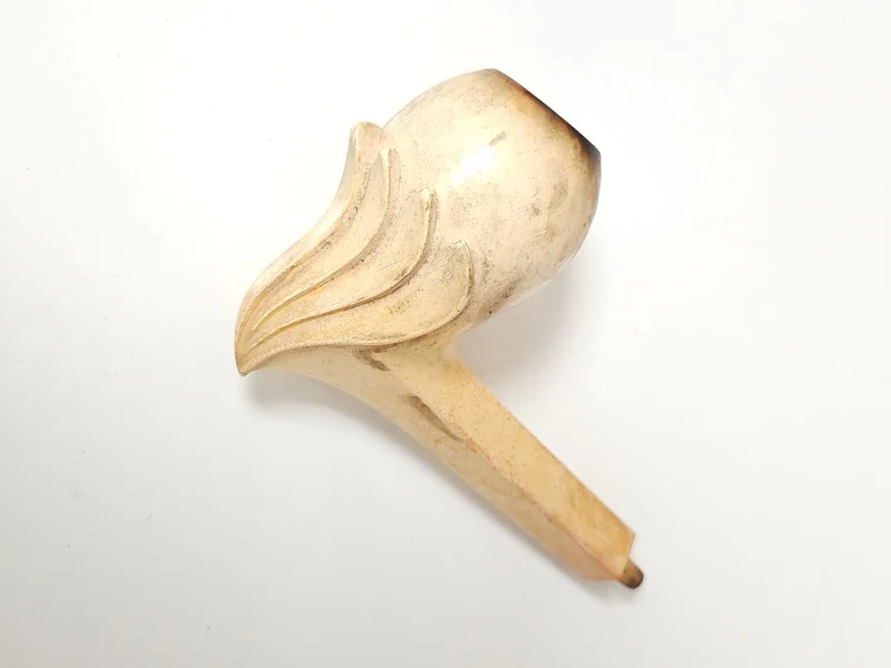 Pipe ancienne sculptée vintage, objet de collection rétro pour amateur ou décor