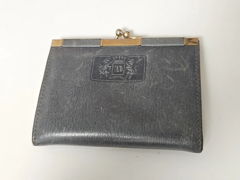 Portefeuille vintage ancien Didier Lamarthe Paris authentique rétro collection