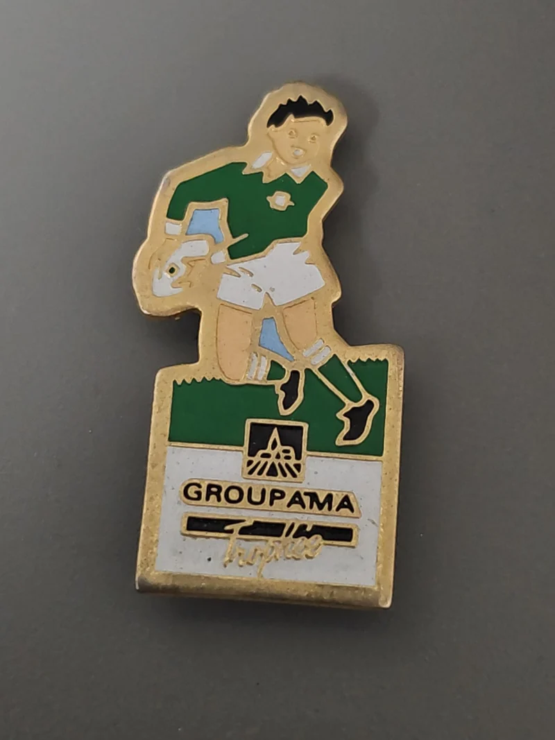 Pin's vintage Groupama ancien badge publicitaire rétro collection assurance