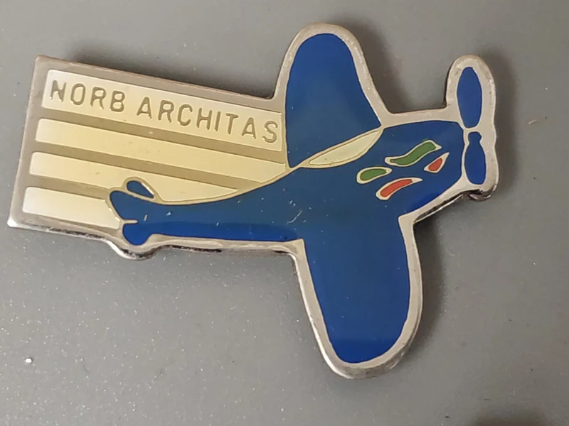 Pin's rétro ancien Norb Architas collection vintage badge rare pour amateur