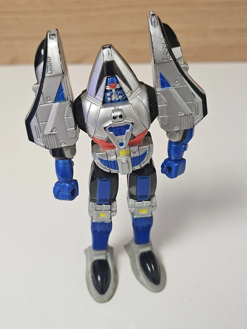 Power Rangers Time Force Megazord Bleu mode robot Bandai figurine articulée