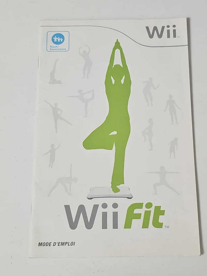 Notice originale seule pour Wii Fit Nintendo, manuel d'instructions jeu Wii