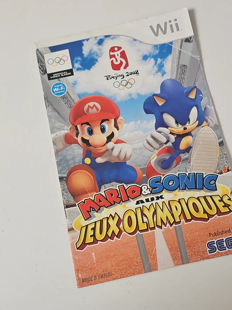 Notice originale Mario & Sonic aux Jeux Olympiques Nintendo ? Manuel jeu vidéo W
