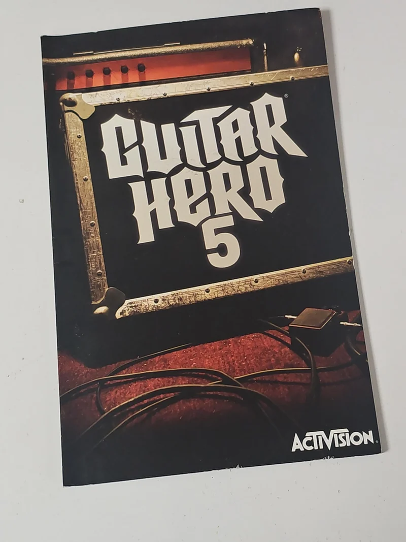 Notice d?origine Guitar Hero 5 Xbox, manuel jeu vidéo seul, guide officiel